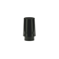 Ferrules Plain Black with Step - 12-pack