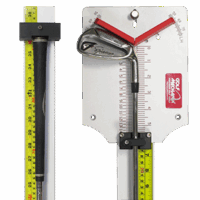 Club Length Ruler with RH-LH Lie Angle Soling Plate